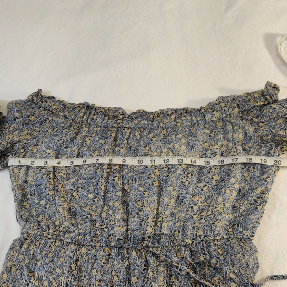 Anthropologie. Floral Off-Shoulder Dress - Picture 10 of 14
